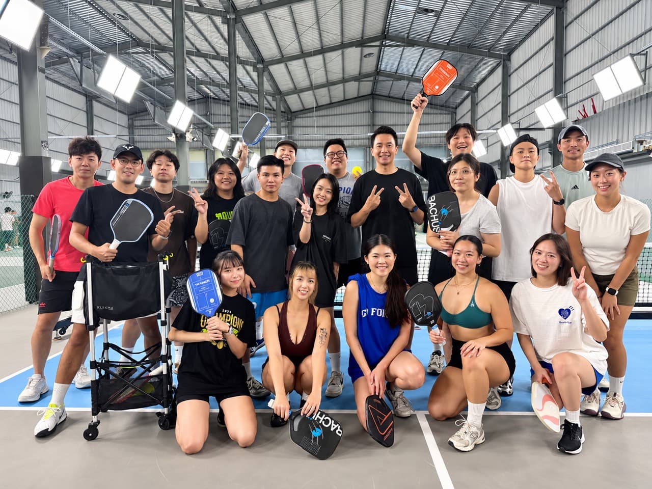 台北市職業籃球協會員工參加 SP Pickleball 室內企業團建活動合照